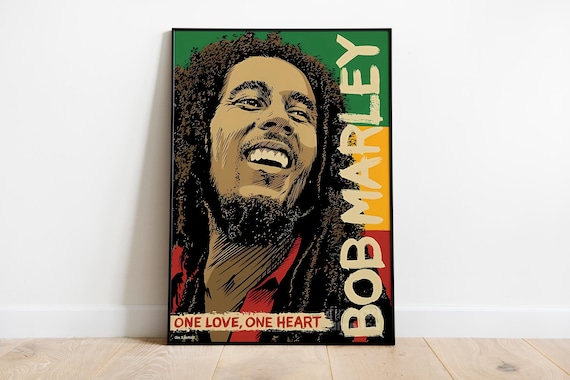 【大型直筆】ボブ・マーリー ウォールアート ポスター Bob Marley ボブ・マーリーのアートプリント｜音楽室の壁飾り - Etsy 日本