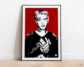 Lil Peep Poster Print | Matte Fine Art Paper, Wall Decor