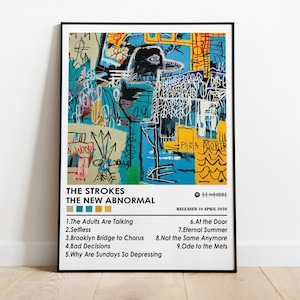 The Strokes Poster Print | The New Abnormal Poster | Music Poster | Album Cover Poster | Wall Decor | Music Gift | Room Decor