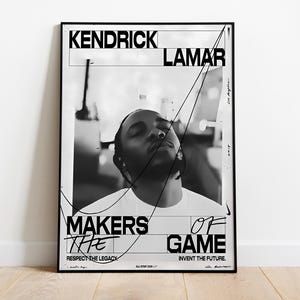 Kendrick Lamar Poster Print | Music Poster | Album Cover Poster | Wall Decor | Music Gift | Room Decor