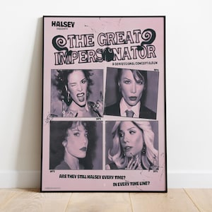 Halsey Poster Print |  Music Poster | Album Cover Poster | Wall Decor | Music Gift | Room Decor