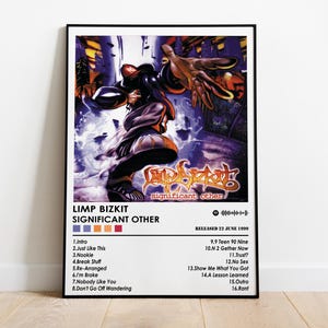 Limp Bizkit Significant Other Album Cover Poster | Matte Print - Etsy