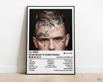 Lil Peep "Everybody's Everything" Album Poster | Matte Art Print