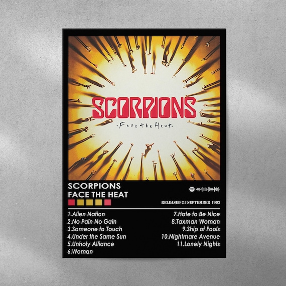 Scorpions 'face the Heat' Album Cover Poster | Music Room Decor - Etsy