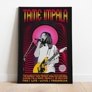 Tame Impala Poster Print |  Music Poster | Album Cover Poster | Wall Decor | Music Gift | Room Decor
