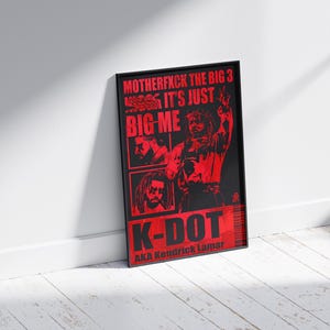 Kendrick Lamar Poster Print | Music Poster | Album Cover Poster | Wall Decor | Music Gift | Room Decor