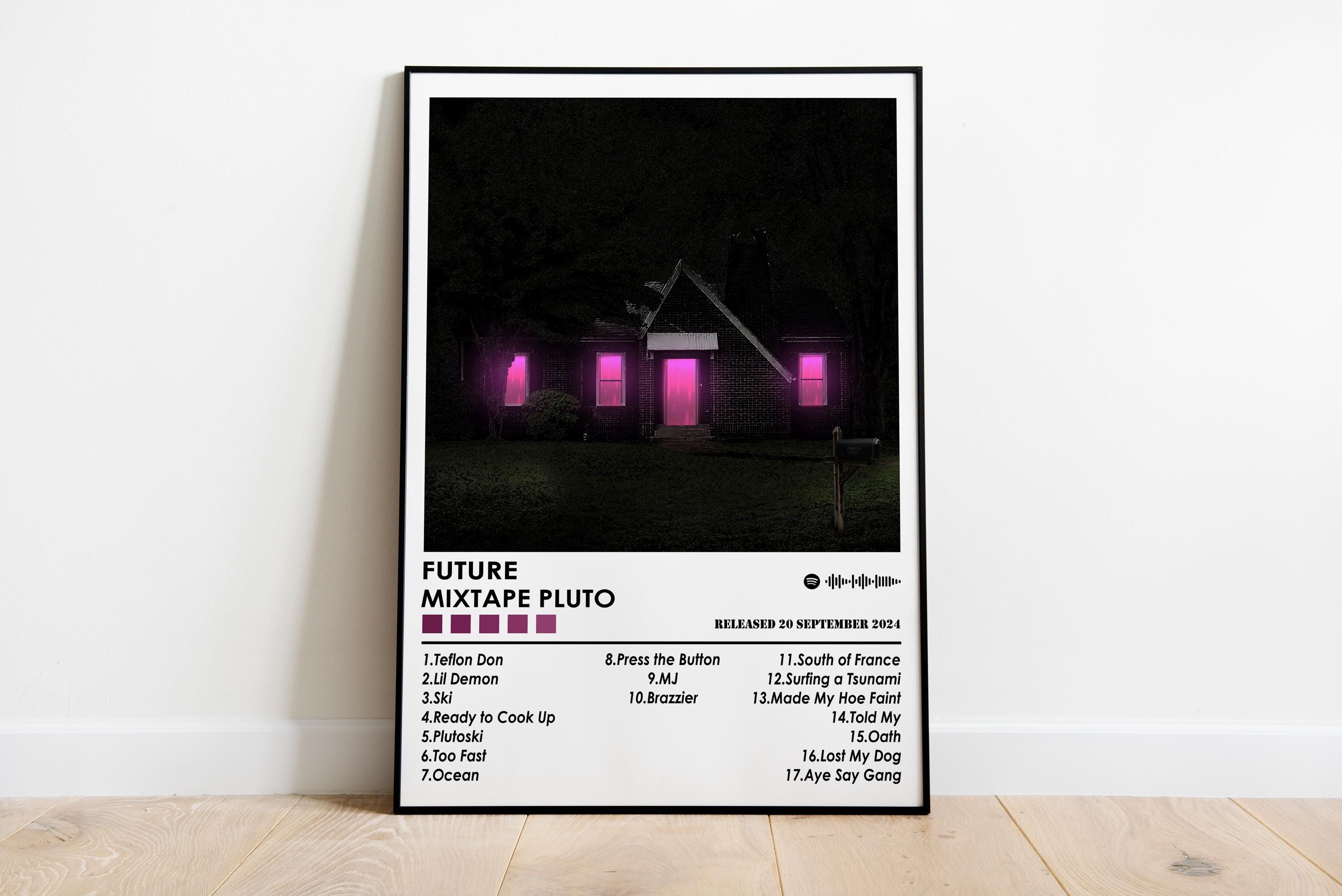 Future Mixtape Pluto Poster | Music Album Cover Art Print - Etsy