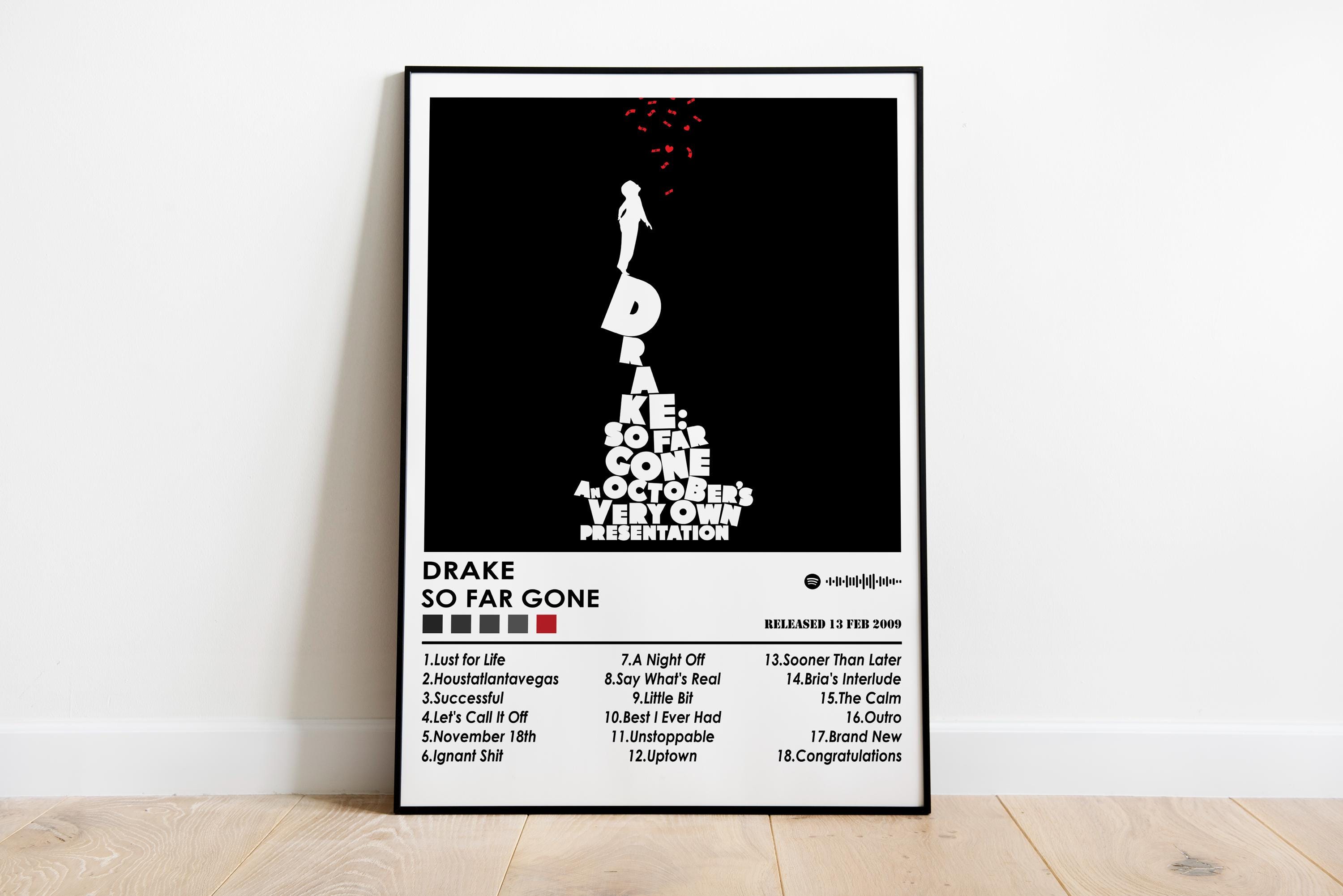 【額縁付き】 Drake / SO FAR GONE A2ポスター DRAKE Album Poster | So Far Gone – ChordPrints