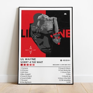 Póster de Lil Wayne / Póster de Sorry 4 The Wait / Póster de música / Póster de portada de álbum / Decoración de pared / Regalo musical / Decoración de habitación