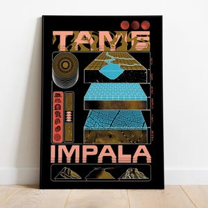 Tame Impala Poster Print |  Music Poster | Album Cover Poster | Wall Decor | Music Gift | Room Decor