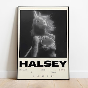 Halsey Poster Print |  Music Poster | Album Cover Poster | Wall Decor | Music Gift | Room Decor