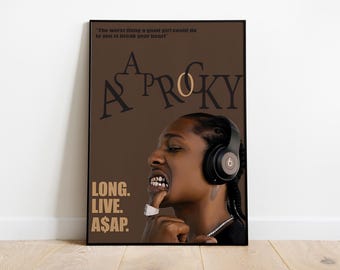 Asap Rocky Album Cover Poster | Music Wall Decor