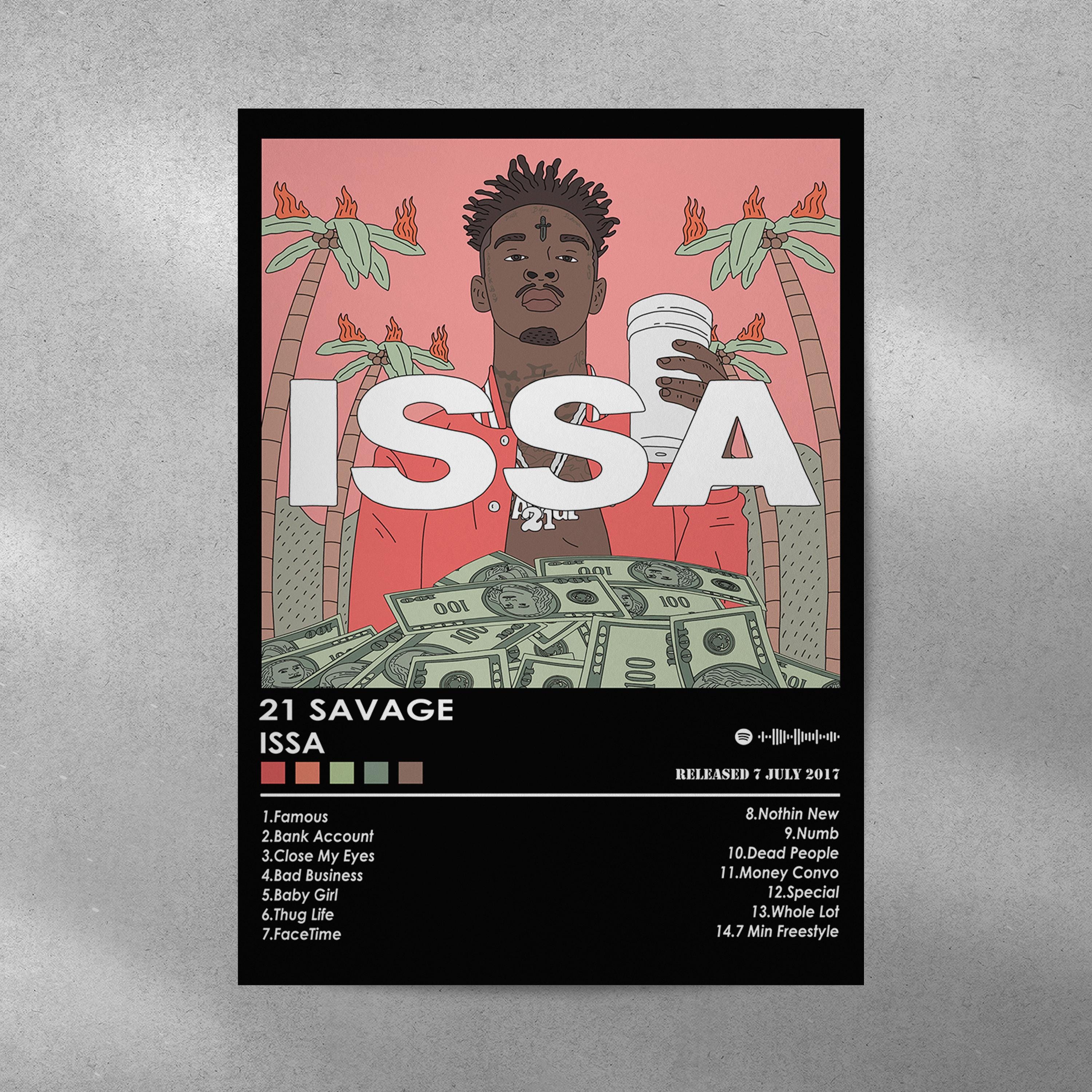 21 Savage ISSA Album Art Poster | Music Room Decor - Etsy Canada