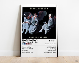 Black Sabbath 'Heaven and Hell' Album Cover Art Print