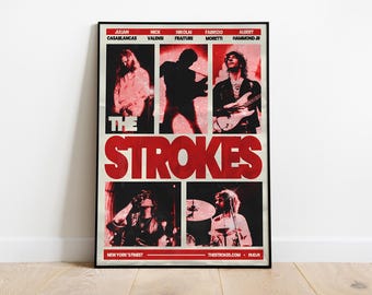 The Strokes Poster Print | Members Album Music Poster | Album Cover Poster | Wall Decor | Music Gift | Room Decor