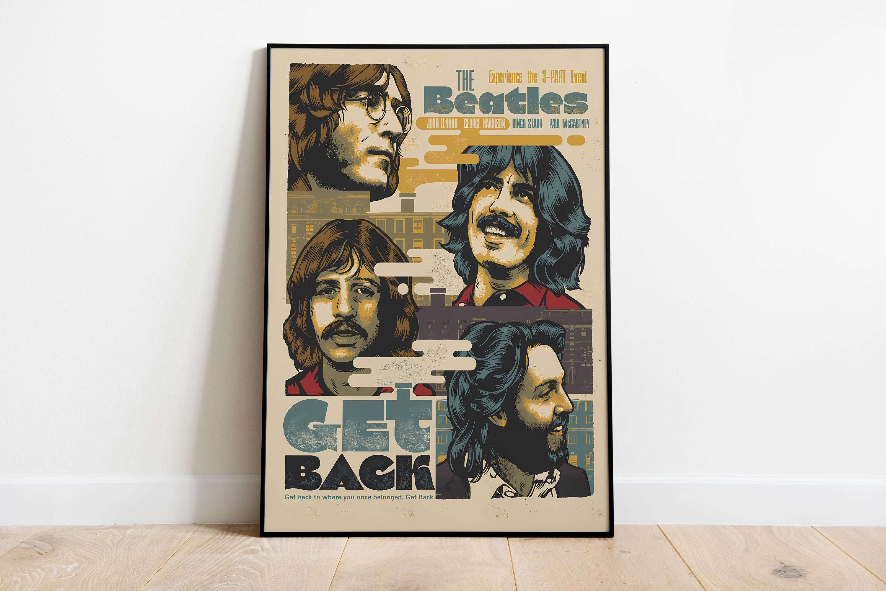 The Beatles Poster Print | Music Poster | Album Cover Poster