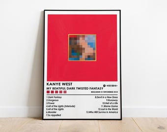 Kanye West 'My Beautiful Dark Twisted Fantasy' Album Poster