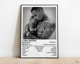 Chris Brown Royalty Album Cover Poster | Music Room Decor