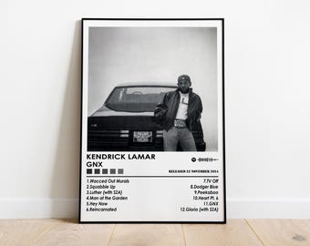 Kendrick Lamar Poster Print | GNX Poster | Music Poster | Album Cover Poster | Wall Decor | Music Gift | Room Decor