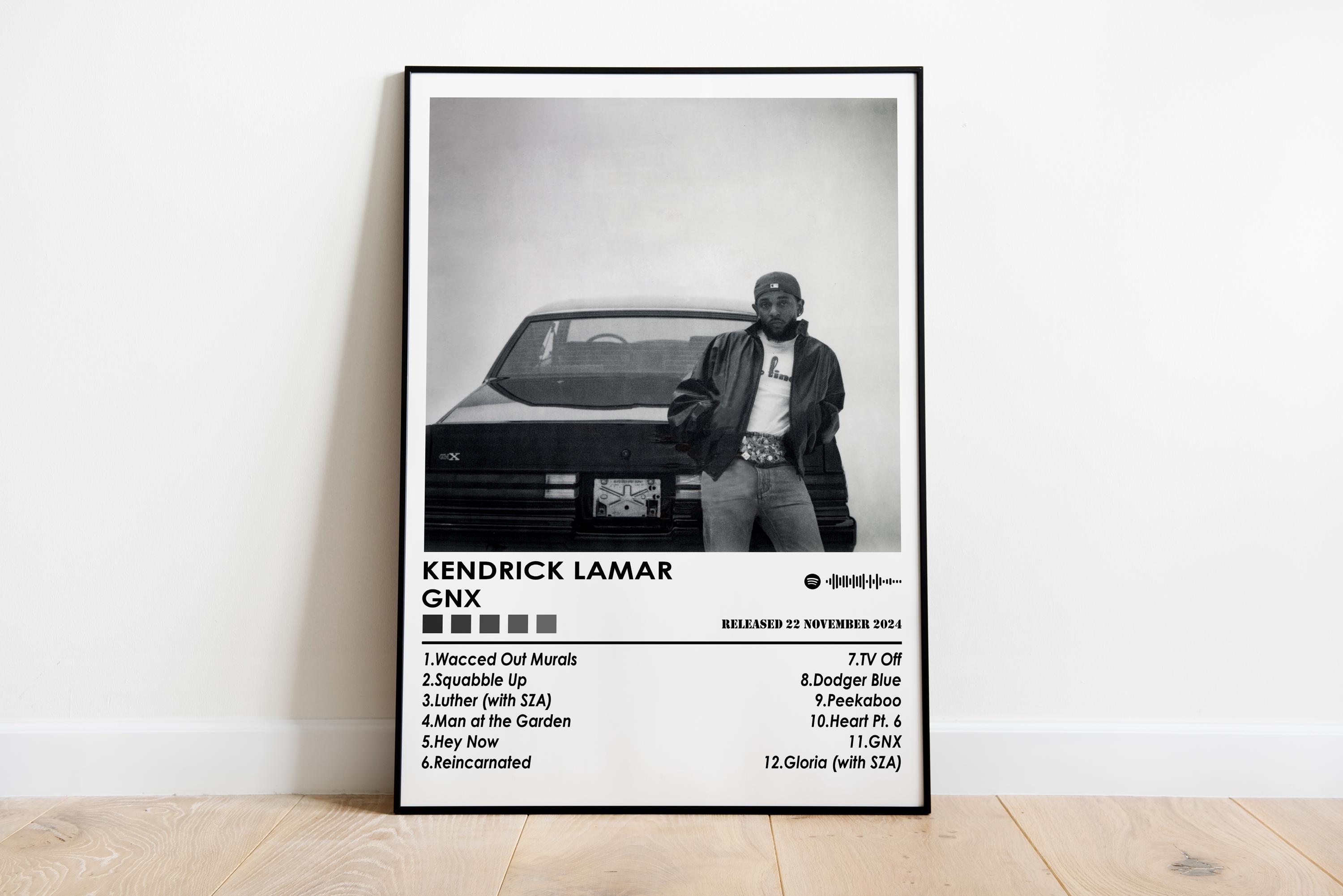 Kendrick Lamar Poster Print | GNX Poster | Music Poster | Album