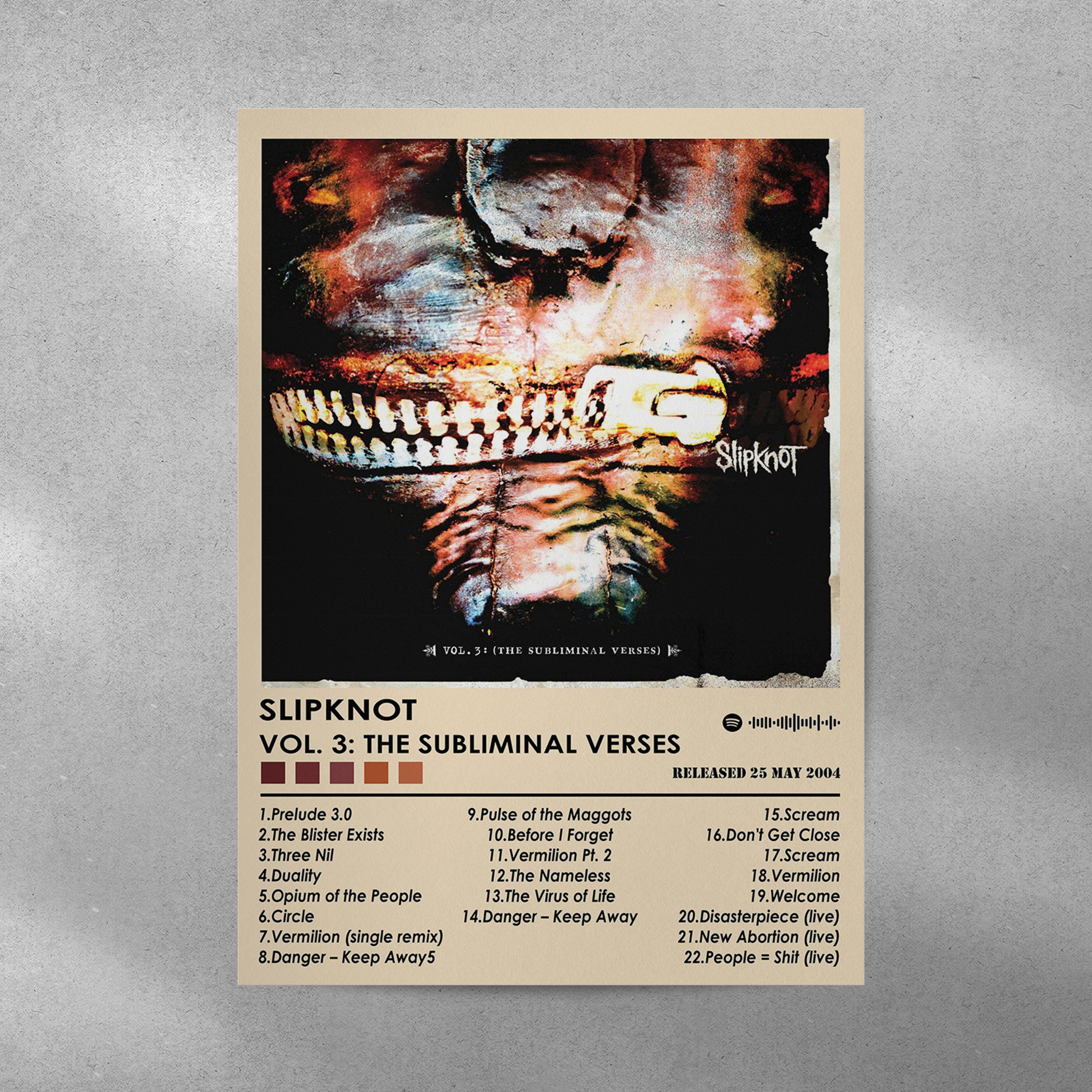 slipknot Vol. 3 カード6枚×ステッカー　アルバム Slipknot - Vol. 3 (The Subliminal Verses) RARE promo collectible