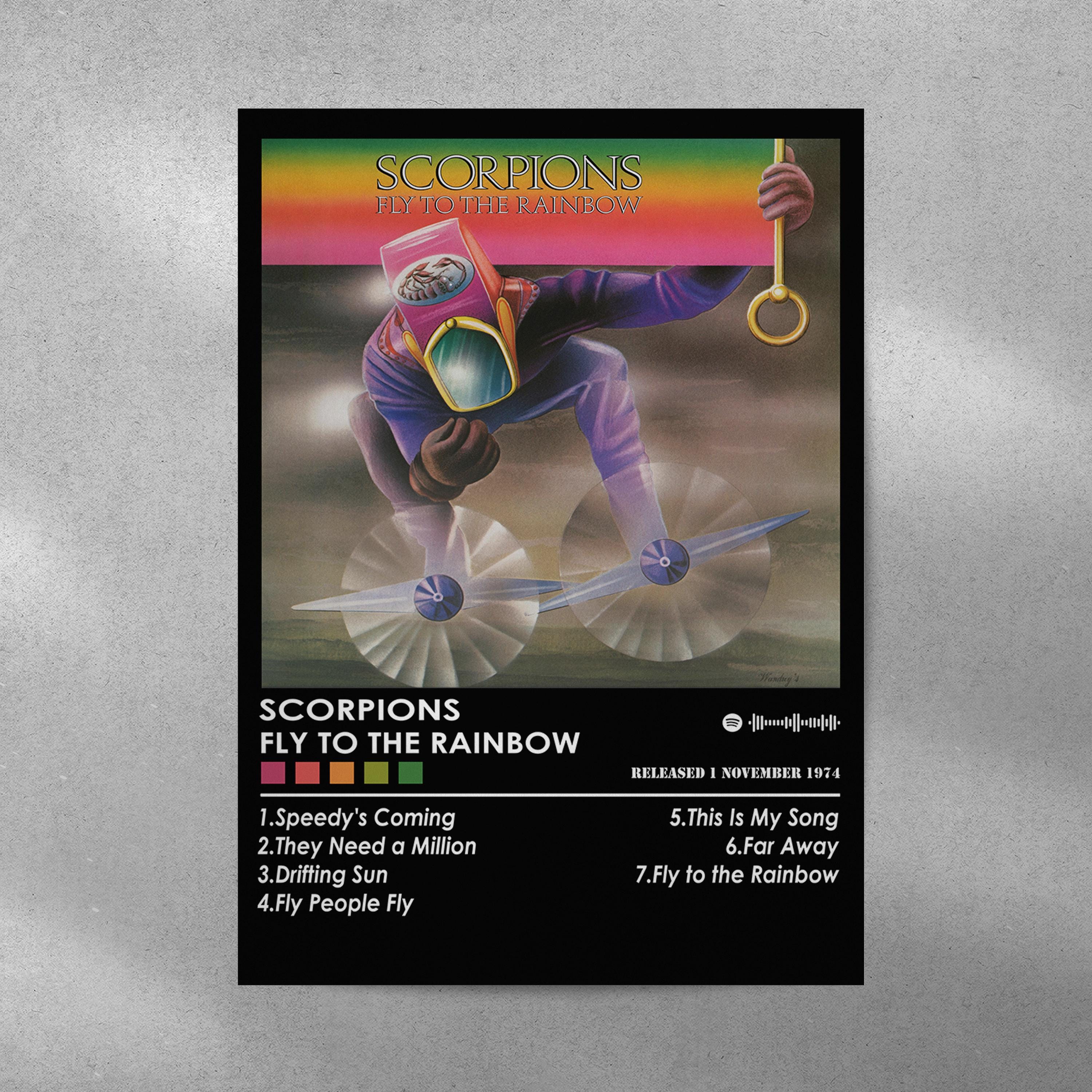 Scorpions Fly to the Rainbow Album Cover Poster | Music Wall Decor