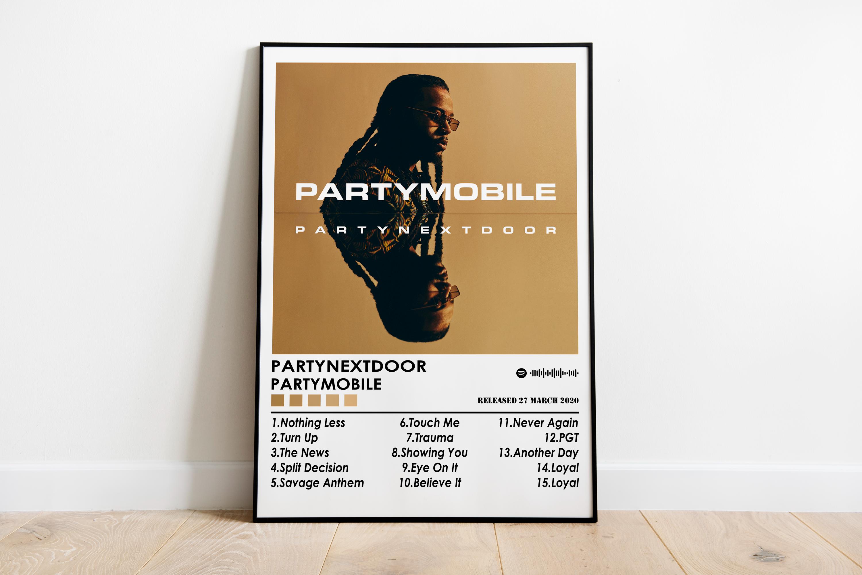 Partynextdoor - Partymobile Album Cover Poster | Music Wall Art - Etsy