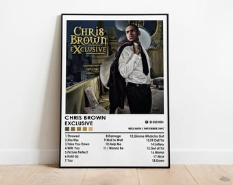 Chris Brown 'Exclusive' Album Cover Poster | Matter Kunstdruck
