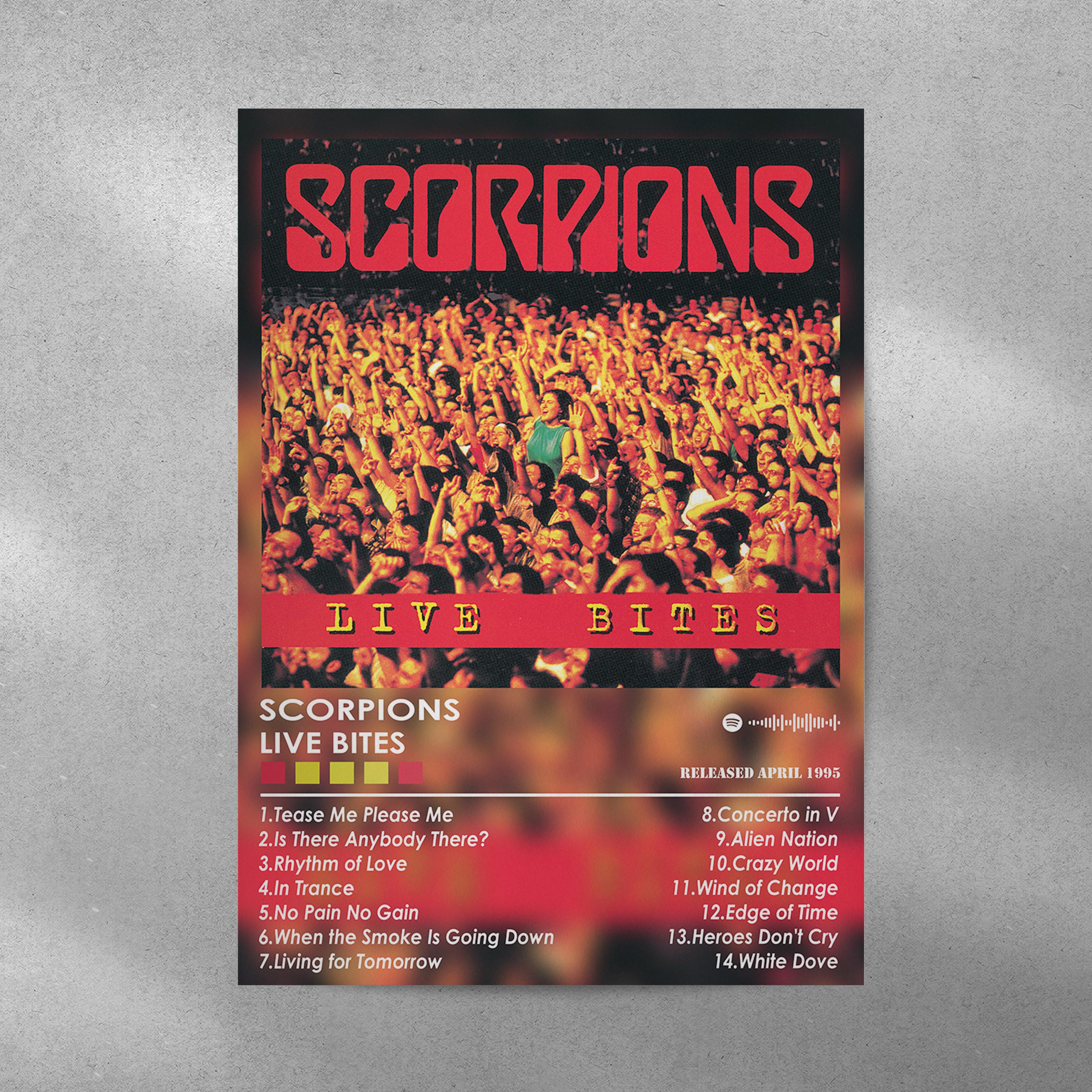 Scorpions Live Bites Album Poster | Matte Music Print - Etsy