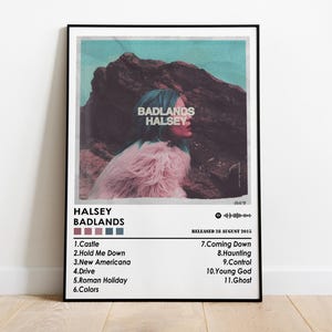 Halsey Poster Print | Badlands Poster | Music Poster | Album Cover Poster | Wall Decor | Music Gift | Room Decor