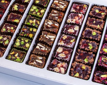 Handmade Turkish Delight, Luxury Turkish Delight Box, Premium Flavors, Real Turkish Delight, Pomegranate Turkish Delight,Mixed Fruit Delight