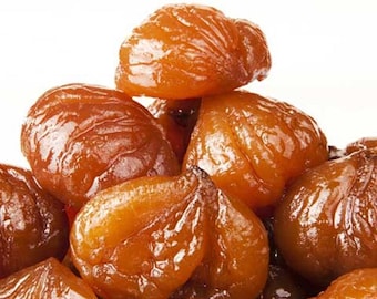 Marron Glacé: Natural Sugar Beet Candied Chestnuts (0.55lb - 250g)