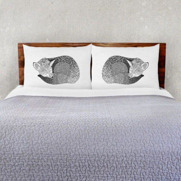 Sleeping Fox Pillowcase Set