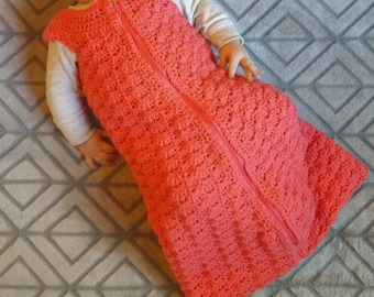 Baby Shells Crochet Sleep Sack Pattern 0-3 months