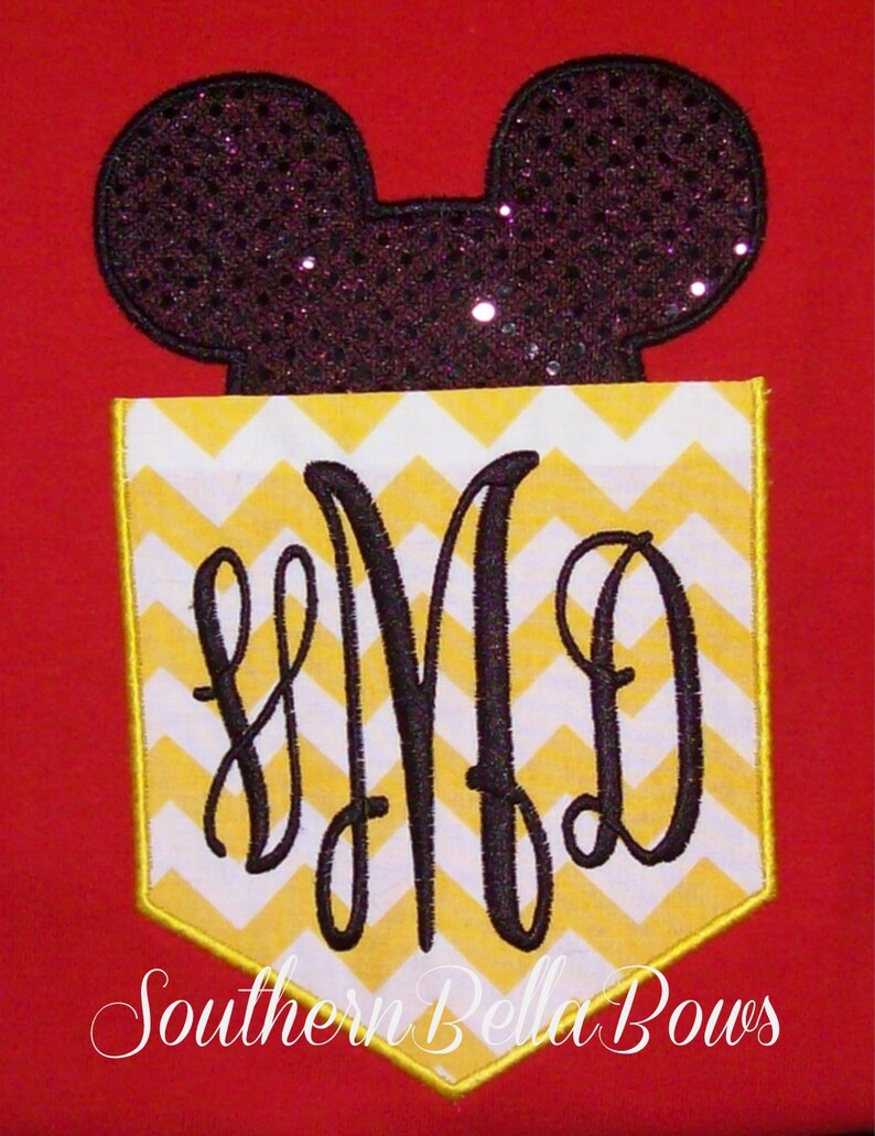 KIDS/Youth/Toddler Minnie OR Mickey Mouse Ears Monogrammed Etsy
