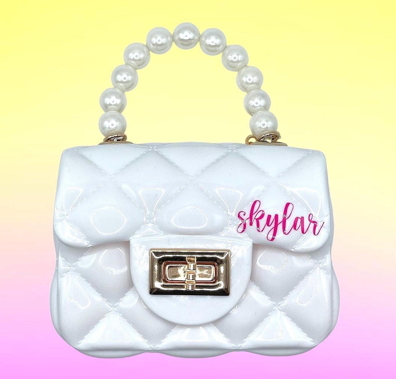 Baby Girl Pearl Handle Mini Purse, Toddler Handbag - Etsy