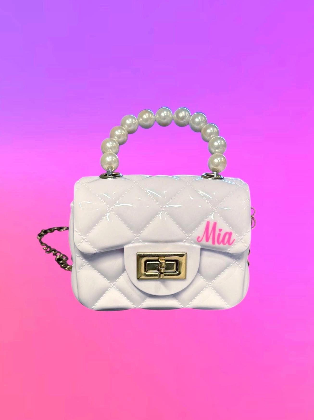Baby Girl Pearl Handle Mini Purse, Toddler Handbag - Etsy