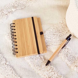 Personalisiertes Holznotizbuch, Holzzeitschrift, personalisiertes Geschenk