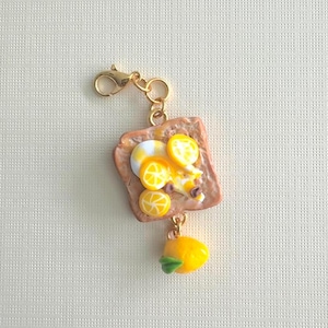 Lemon Cream Toast Charm [Handmade]