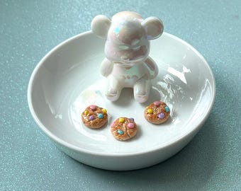 Pastel Candy Cookie Charm/KeyChain/Magnet/Brooch – Handmade Polymer Clay Miniature
