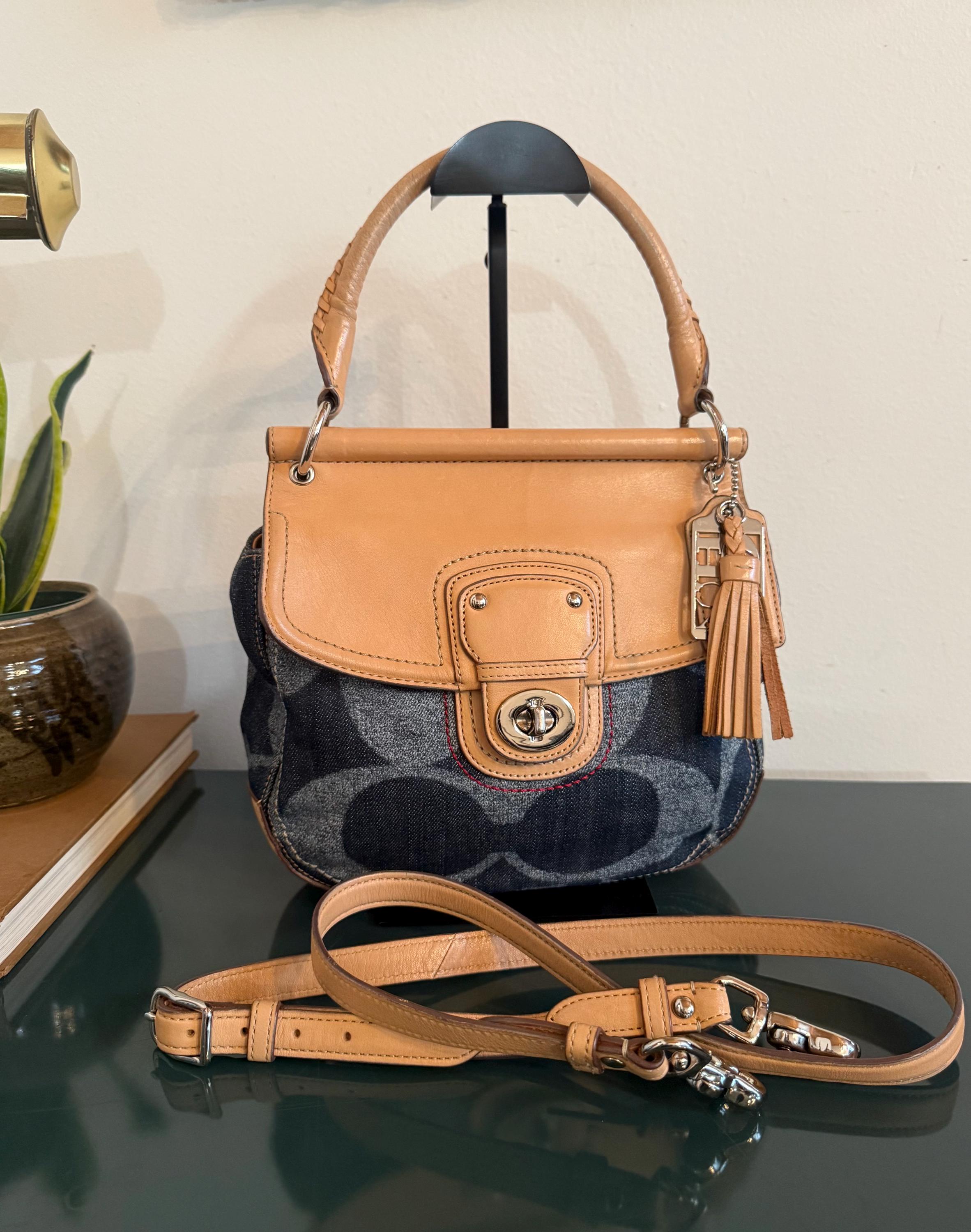 Coach Legacy Willis 2way Carry in Denim - Etsy