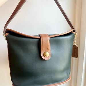 Authentic Vintage Coach Binocular Spectator Bag in Forest Green
