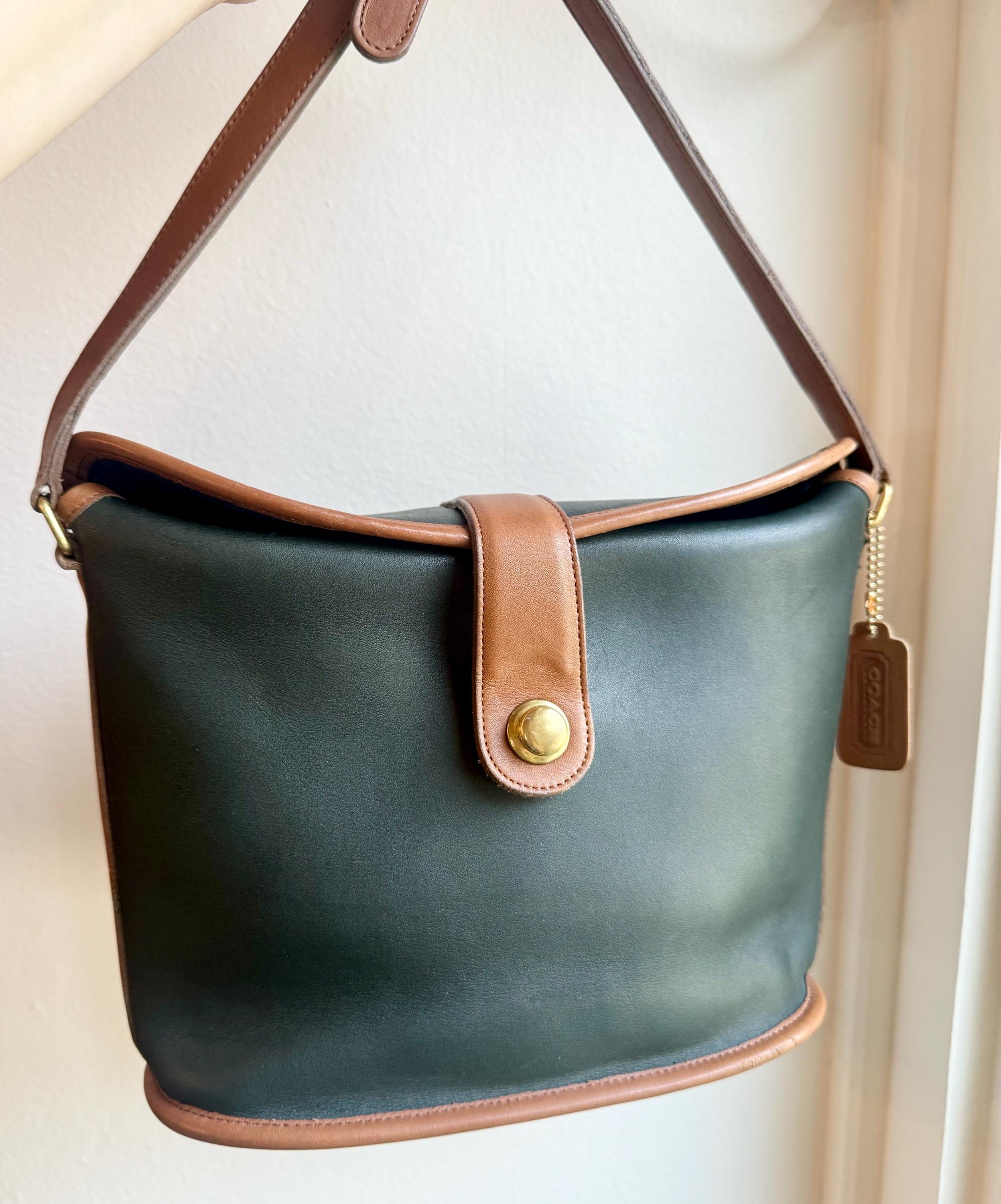 Authentic Vintage Coach Binocular Spectator Bag in Forest Green 