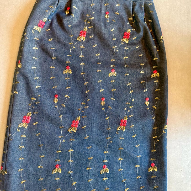 Sunday Stitch Embroidered Skirt main image 1