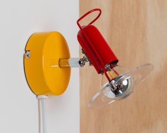 Vintage Spot Wall Lamp by Paulmann 1980s - Postmodern Memphis Style - Colorful Metal Design