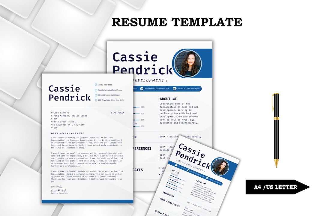 2025 Modern Resume Template | Professional CV Design | Editable