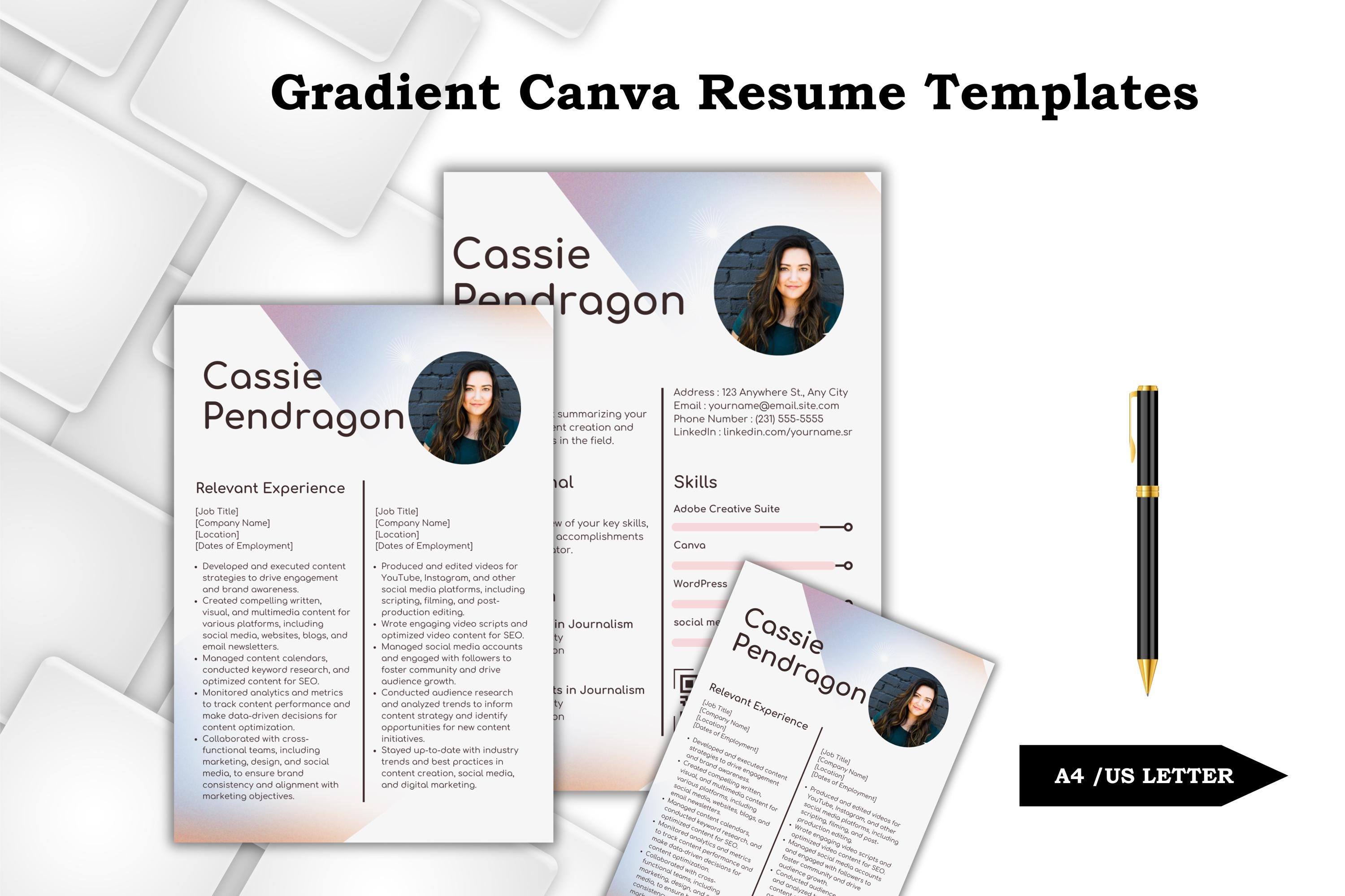 2025 Modern Resume Template | Professional CV Design | Editable