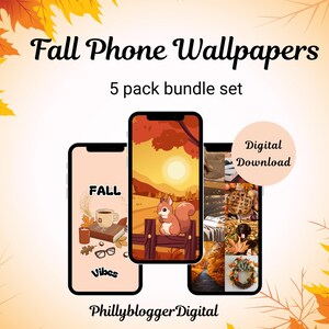 Fall Phone Wallpapers | Autumn Leaves Background | Pumpkin | iPhone wallpaper | Android Screen Background