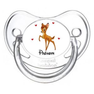 Ciuccio per bambino Bambi personalizzato con nome BAM