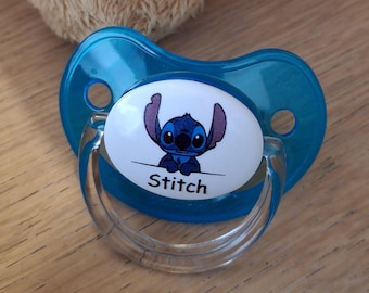 Personalized Stitch Baby Pacifier with Name STC